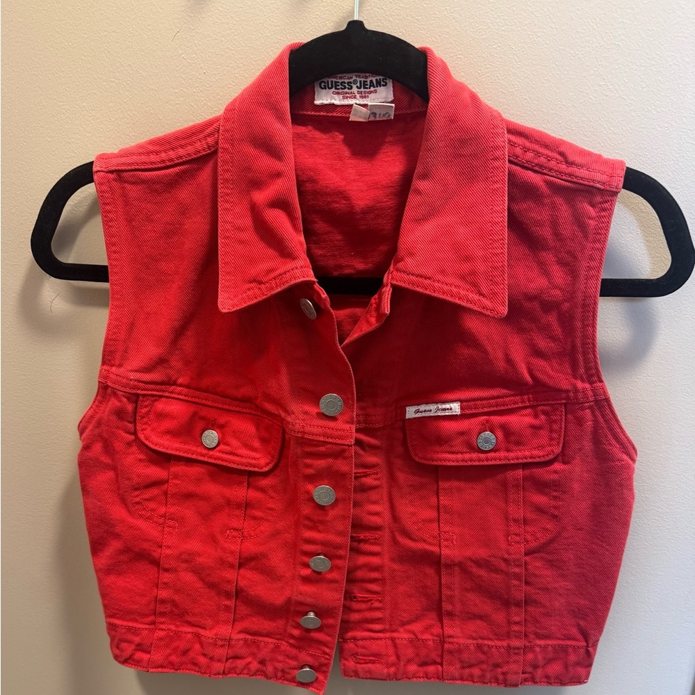 Guess Vintage Red Vest